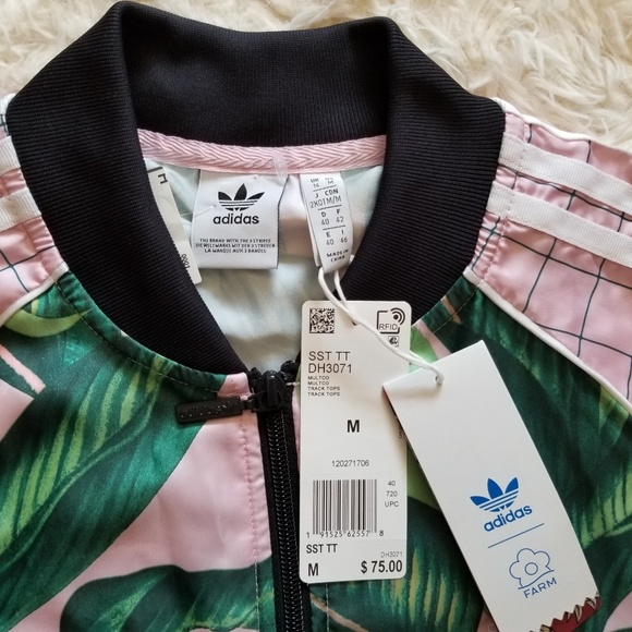 [SOLD] Adidas Pink and Green Track Jacket - Picture 6 of 7